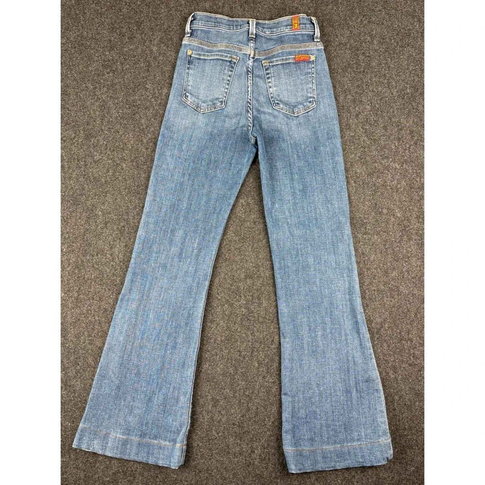 7 For All Mankind Light Blue Flared Jeans